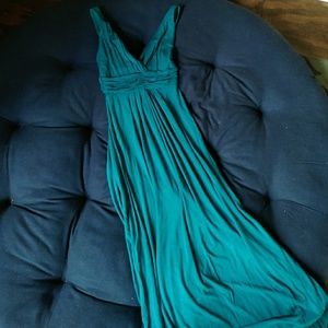 Teal maxi dress